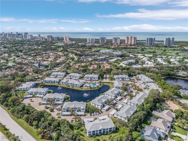 871 Tanbark Dr Unit 101, Naples, FL 34108 - aerial view of residential area with a large body of water