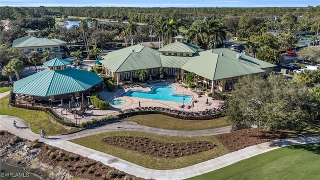 3970 Loblolly Bay Dr Unit 5-108, Naples, FL 34114 - aerial view of a pool