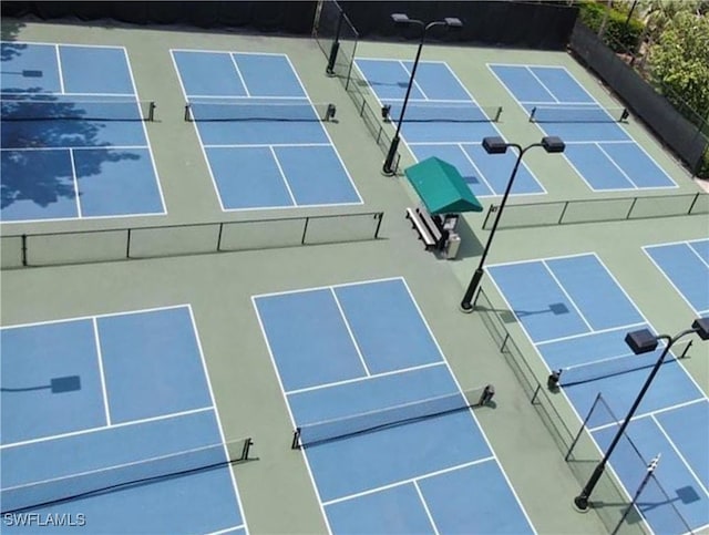 view of sport court featuring basketball court