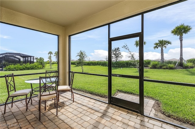 view of sunroom / solarium