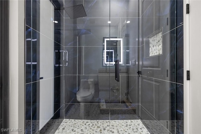 728 SW 8th Ter, Cape Coral, FL 33991 - full bathroom with toilet and a stall shower