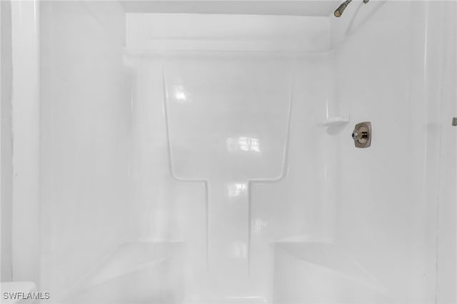 bathroom featuring walk in shower