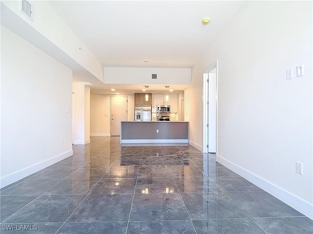 view of unfurnished living room