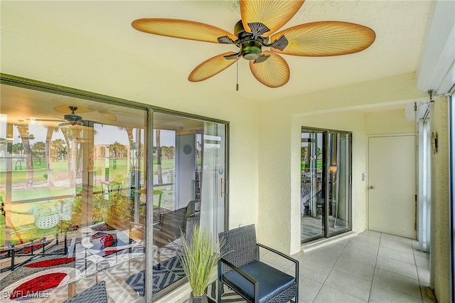 view of sunroom / solarium