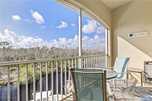 view of balcony