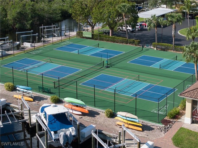 view of sport court