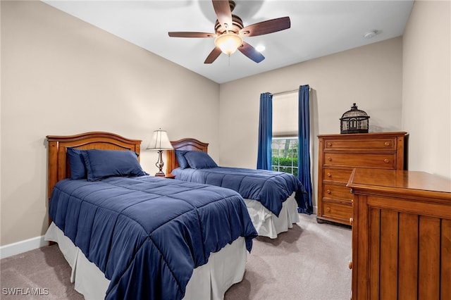 2616 Malaita Ct, Cape Coral, FL 33991 - carpeted bedroom with ceiling fan and lofted ceiling