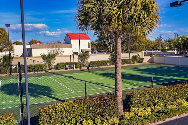 view of sport court