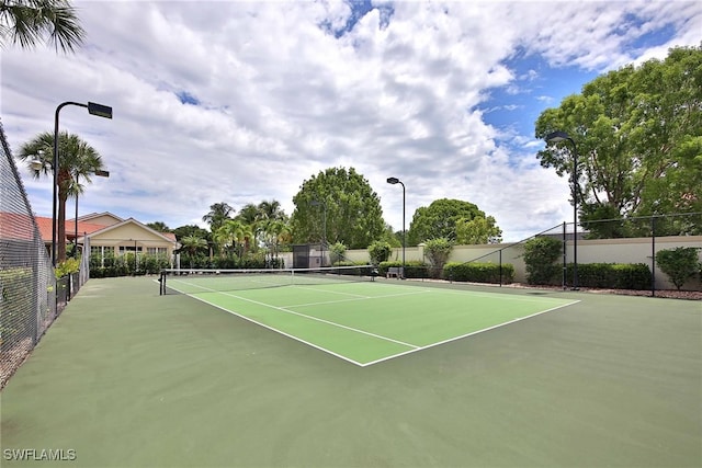 view of sport court