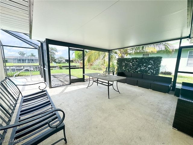 view of sunroom / solarium