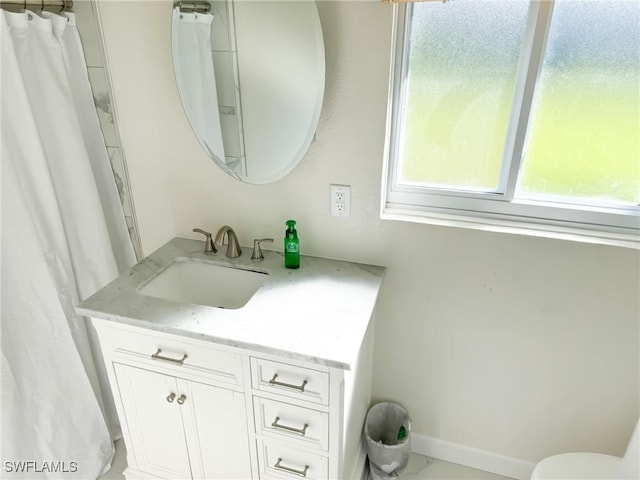 bathroom featuring vanity