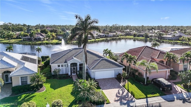 20752 Mystic Way N, Fort Myers, FL 33917 - aerial perspective of suburban area featuring a large body of water