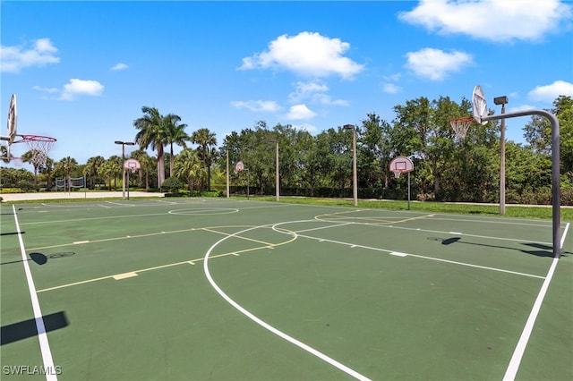 view of sport court