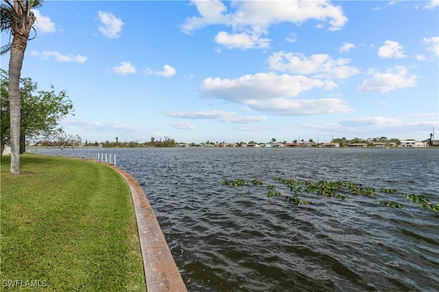 view of water feature