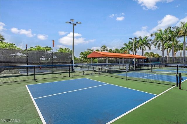 view of sport court featuring basketball court