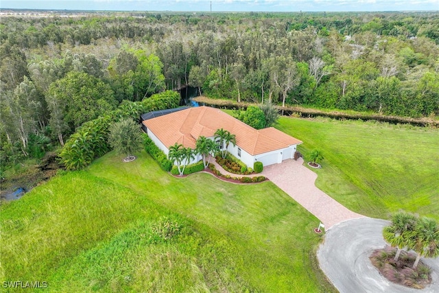 birds eye view of property