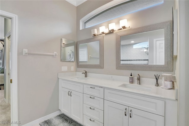 bathroom with vanity