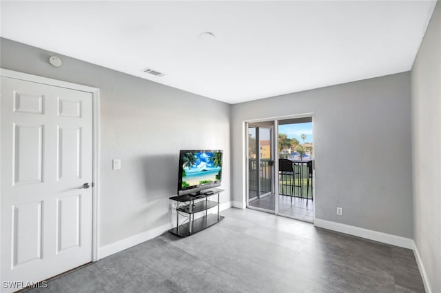 view of unfurnished living room