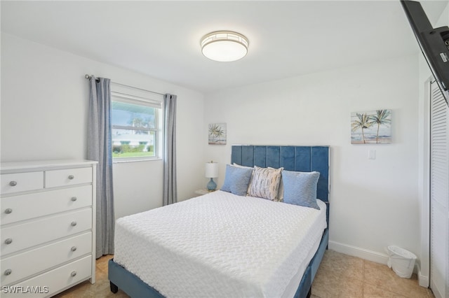 view of tiled bedroom