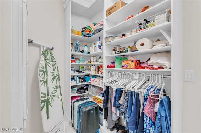 view of closet