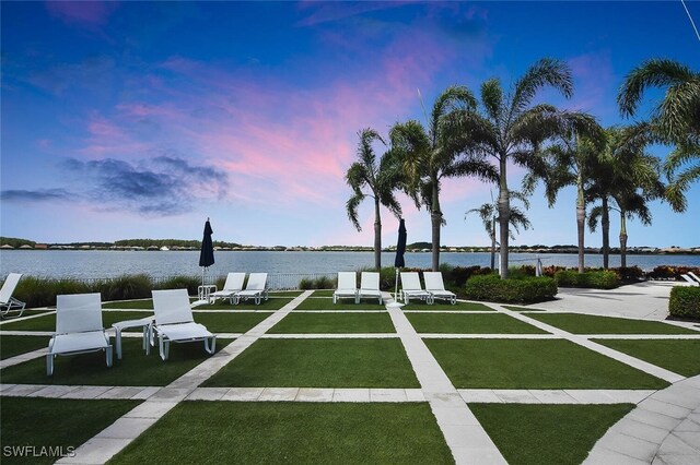 20533 Wilderness Ct, Estero, FL 33928 - view of green lawn with a water view