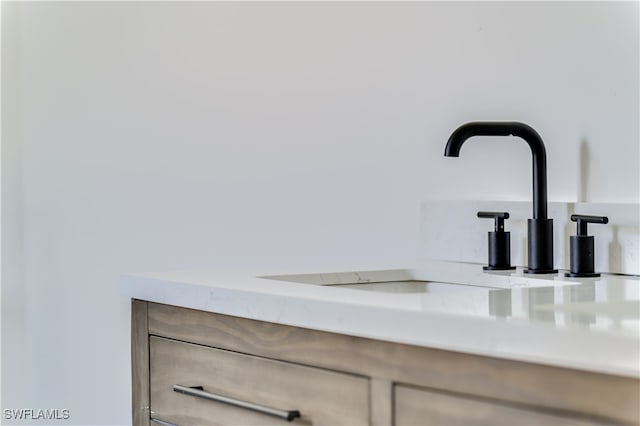 interior details featuring sink