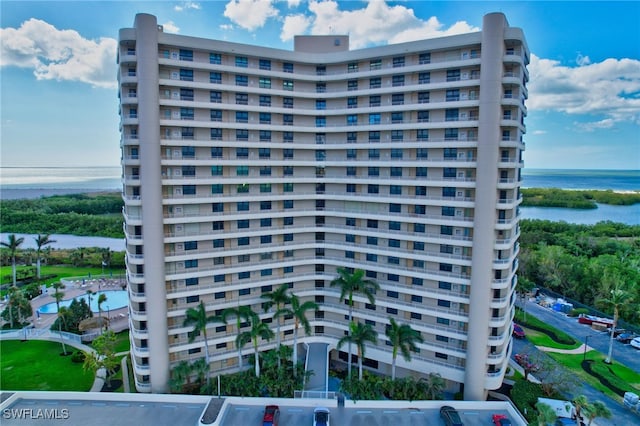 view of property featuring a water view