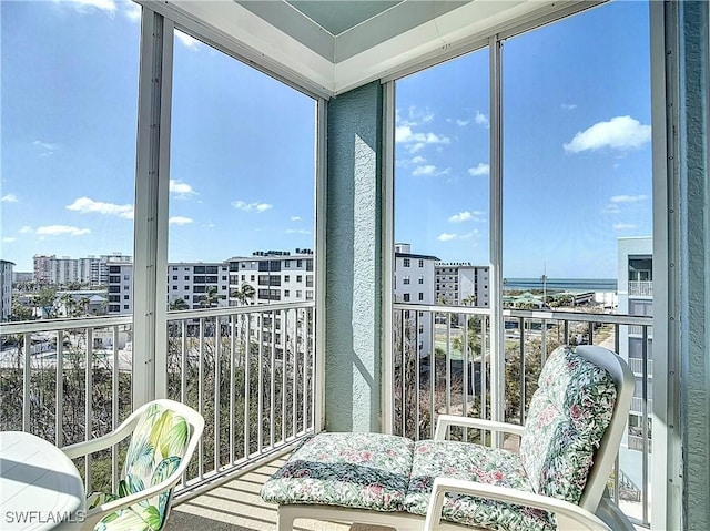 22700 Island Pines Way Unit 503, Fort Myers Beach, FL 33931 - sunroom with a city view