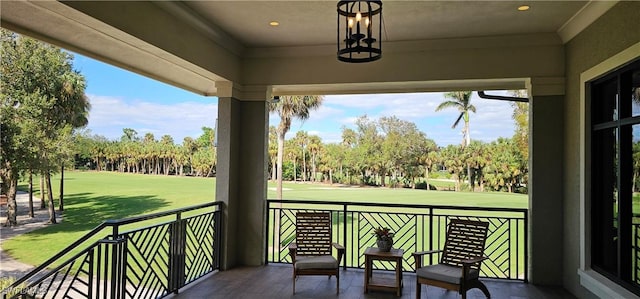 view of balcony