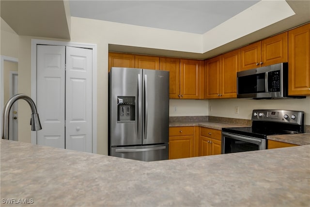 kitchen with stainless steel appliances