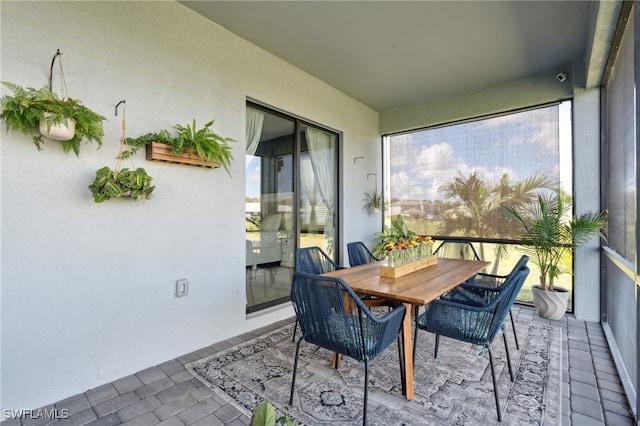 view of sunroom / solarium