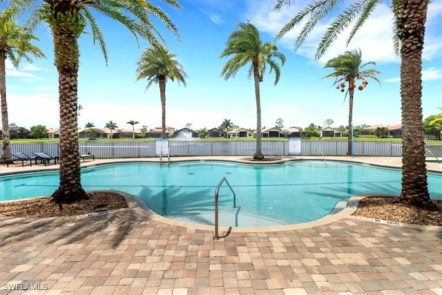 view of pool with a patio