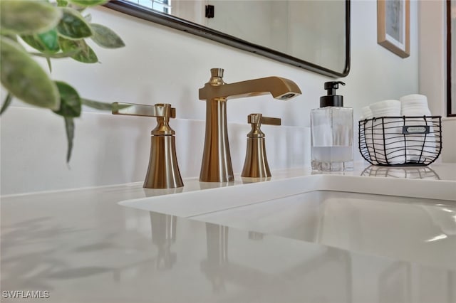 interior details featuring sink