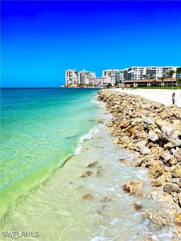 water view with a beach view