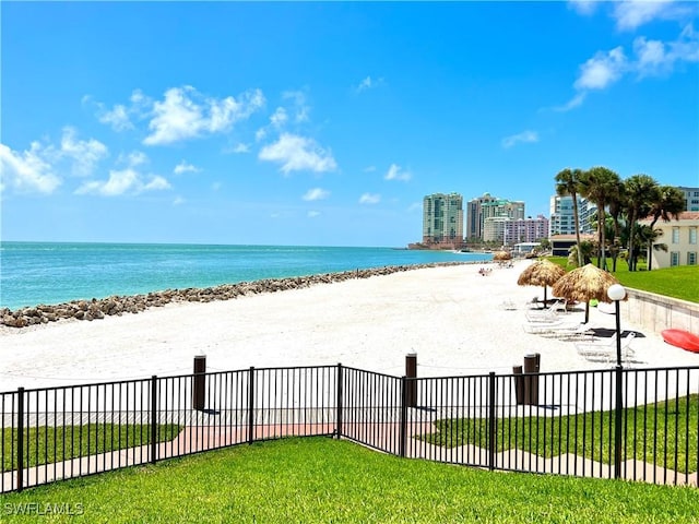 water view featuring a view of the beach