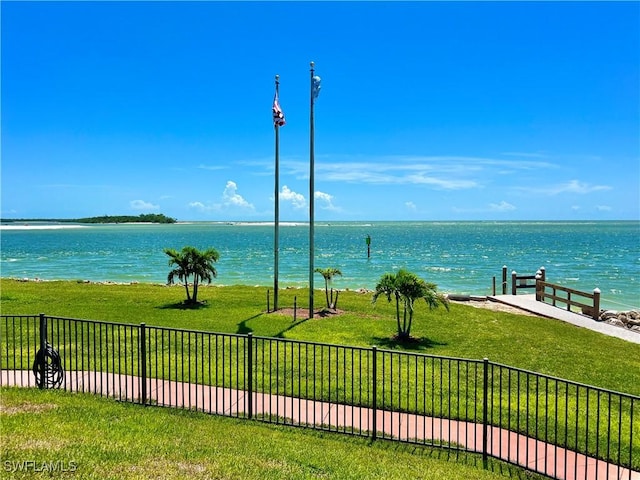 view of water feature