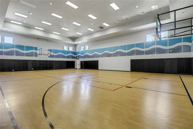 view of basketball court