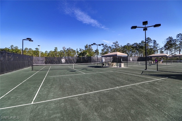 view of tennis court