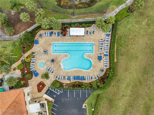 26506 Bonita Fairways Blvd, Bonita Springs, FL 34135 - aerial view of a pool area