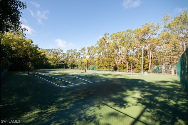 view of tennis court