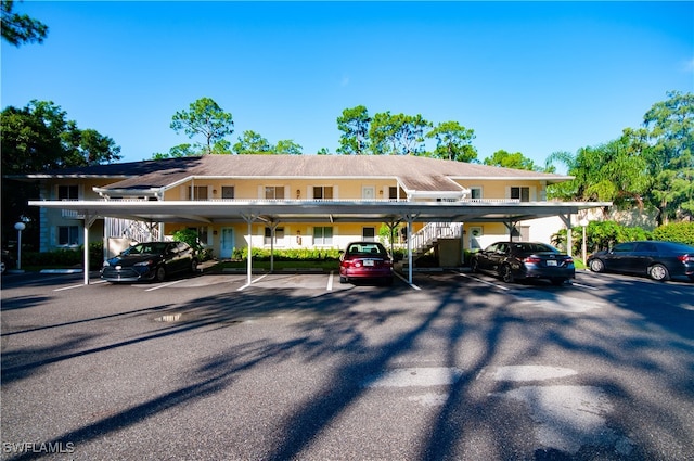 view of car parking