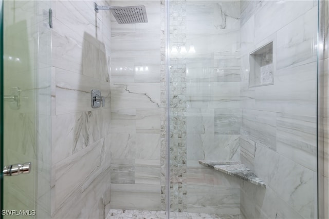 bathroom with walk in shower