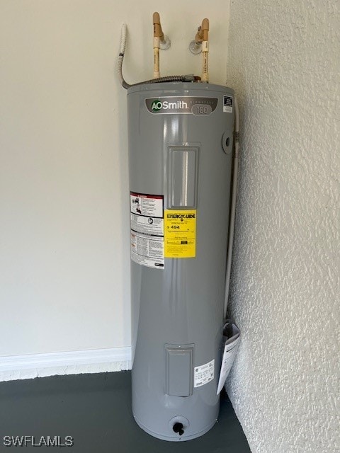 utilities featuring electric water heater