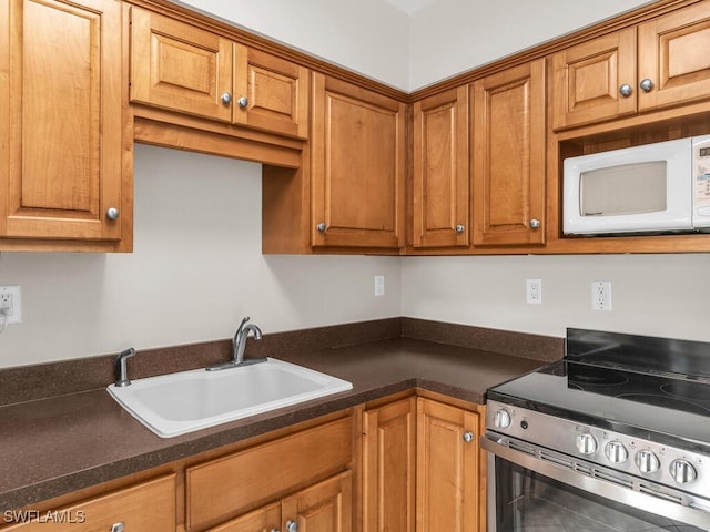 kitchen featuring sink and electric range