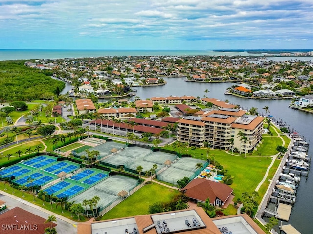 260 Seaview Ct Unit 803, Marco Island, FL 34145 - drone / aerial view with a water view