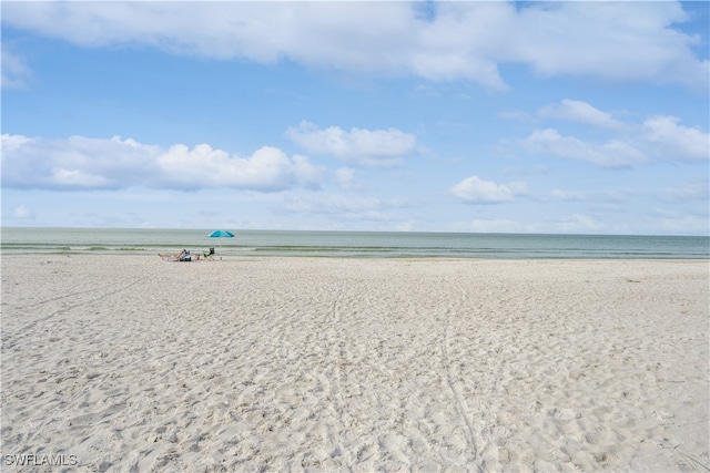 property view of water with a view of the beach