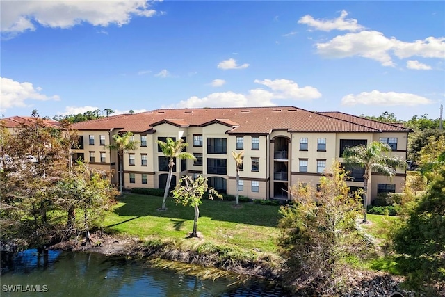 view of property featuring a water view