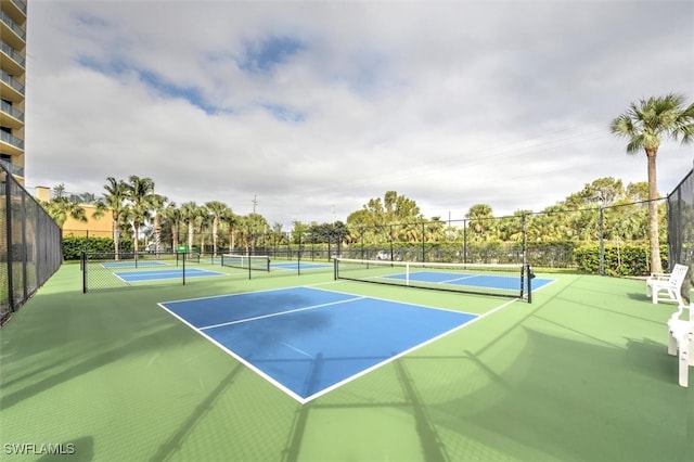 view of tennis court