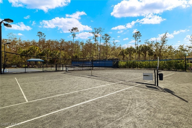 view of tennis court