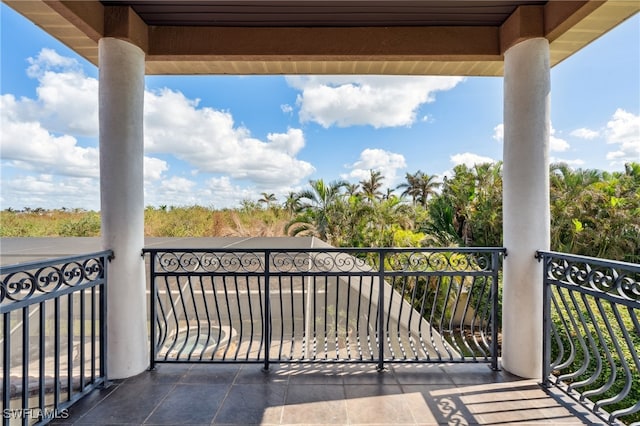 view of balcony